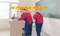 正规的问题孩子学校改变孩子随意交友