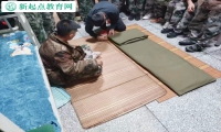 新起点叛逆孩子教育学校组织孩子学习叠军被